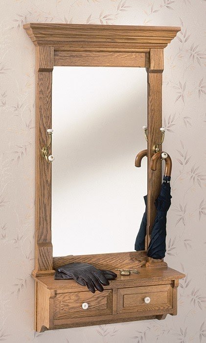 Coat Rack with Mirror Foter