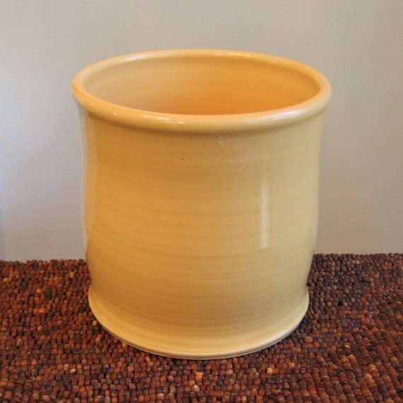 Utensil crock stoneware pottery utensil holder ceramic crock