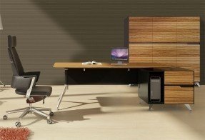 2pc l shape modern contemporary executive office desk set js