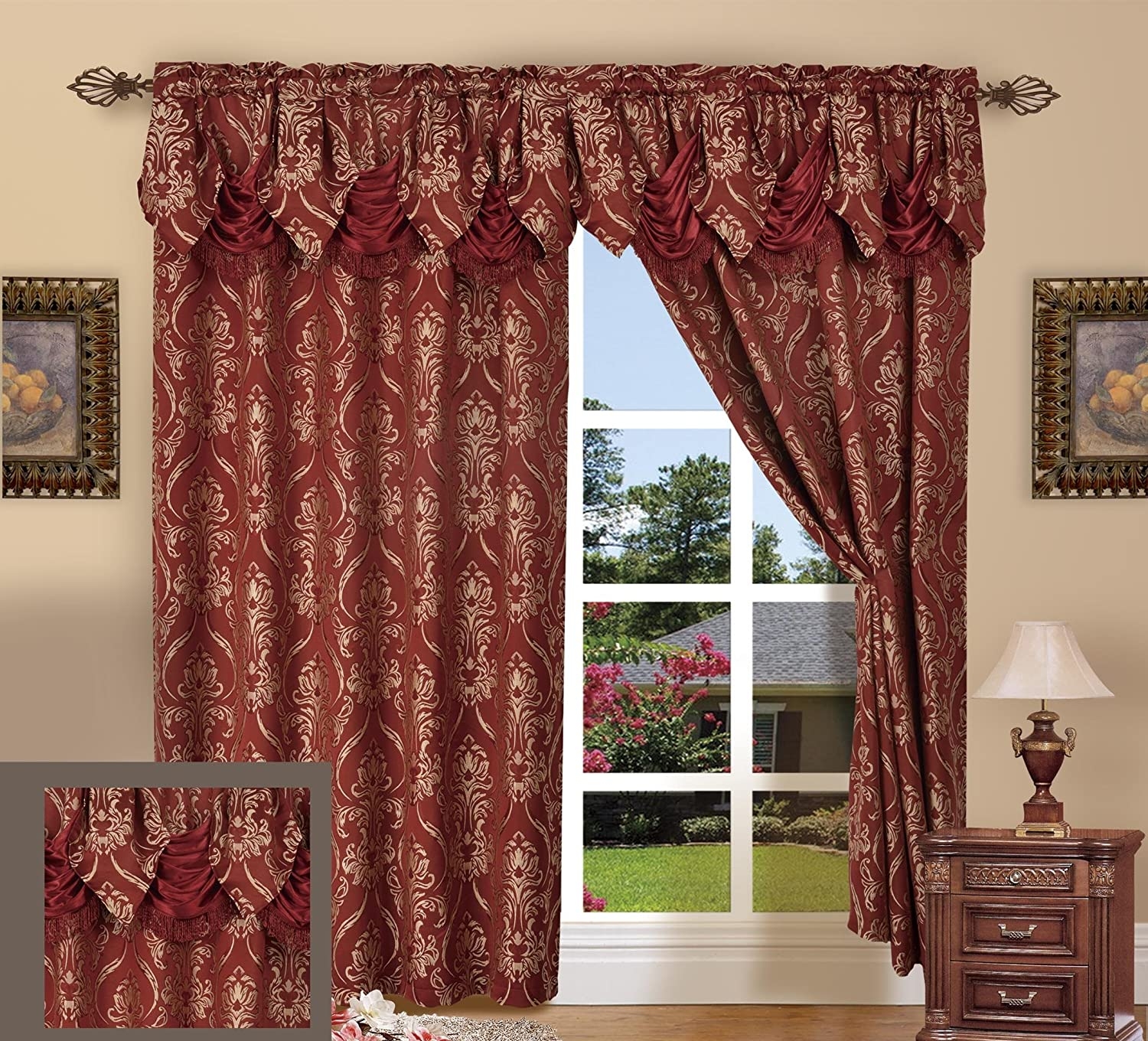 Curtains with valances attached 1