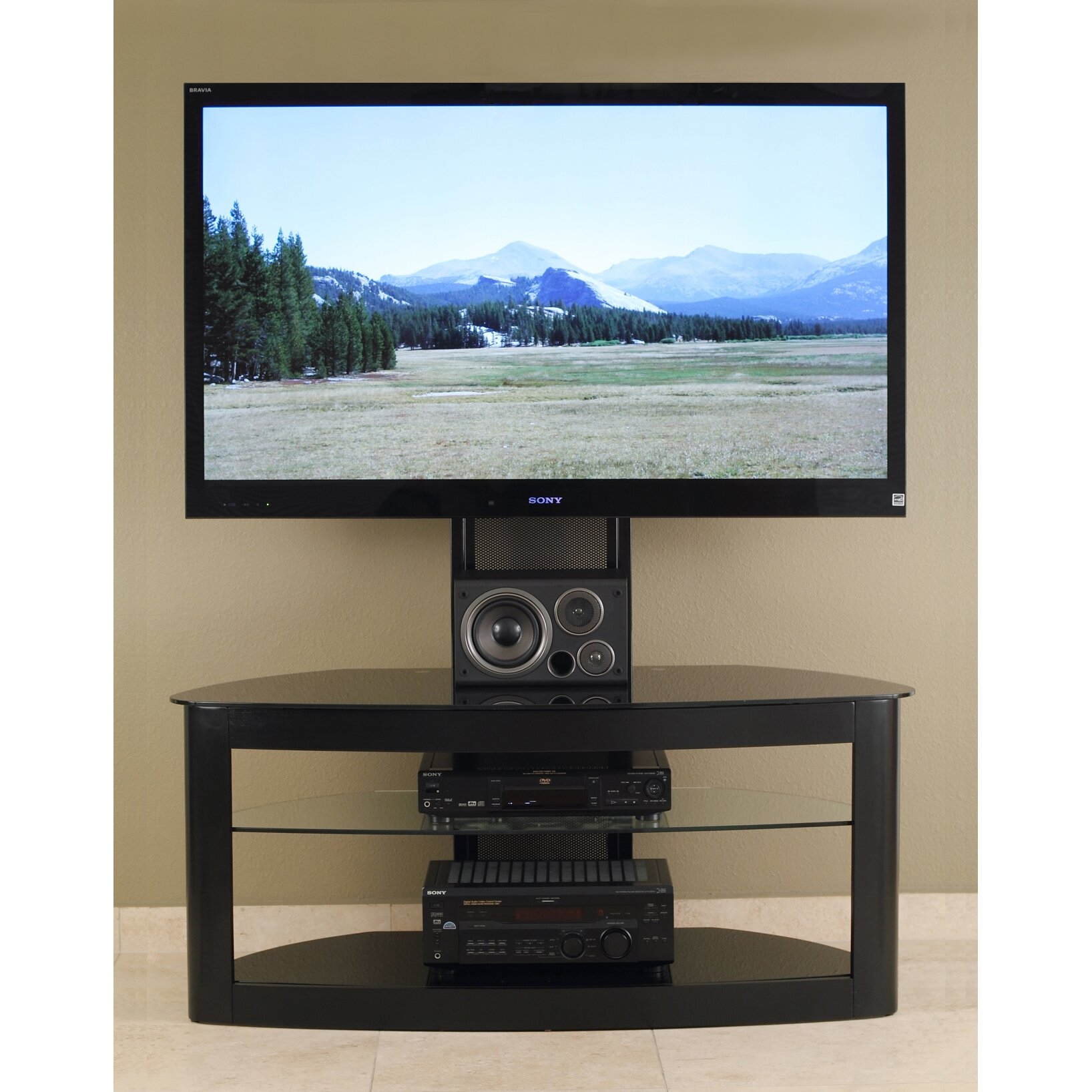 Led tv stand with mount