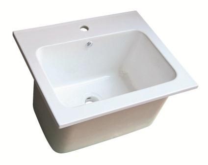 Ruthven ceramic laundry tub and cabinet