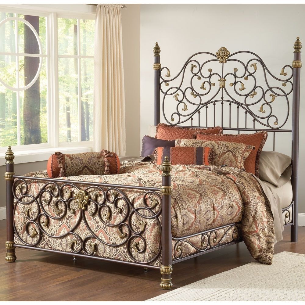 Stanton iron bed by hillsdale furniture wrought iron metal bed