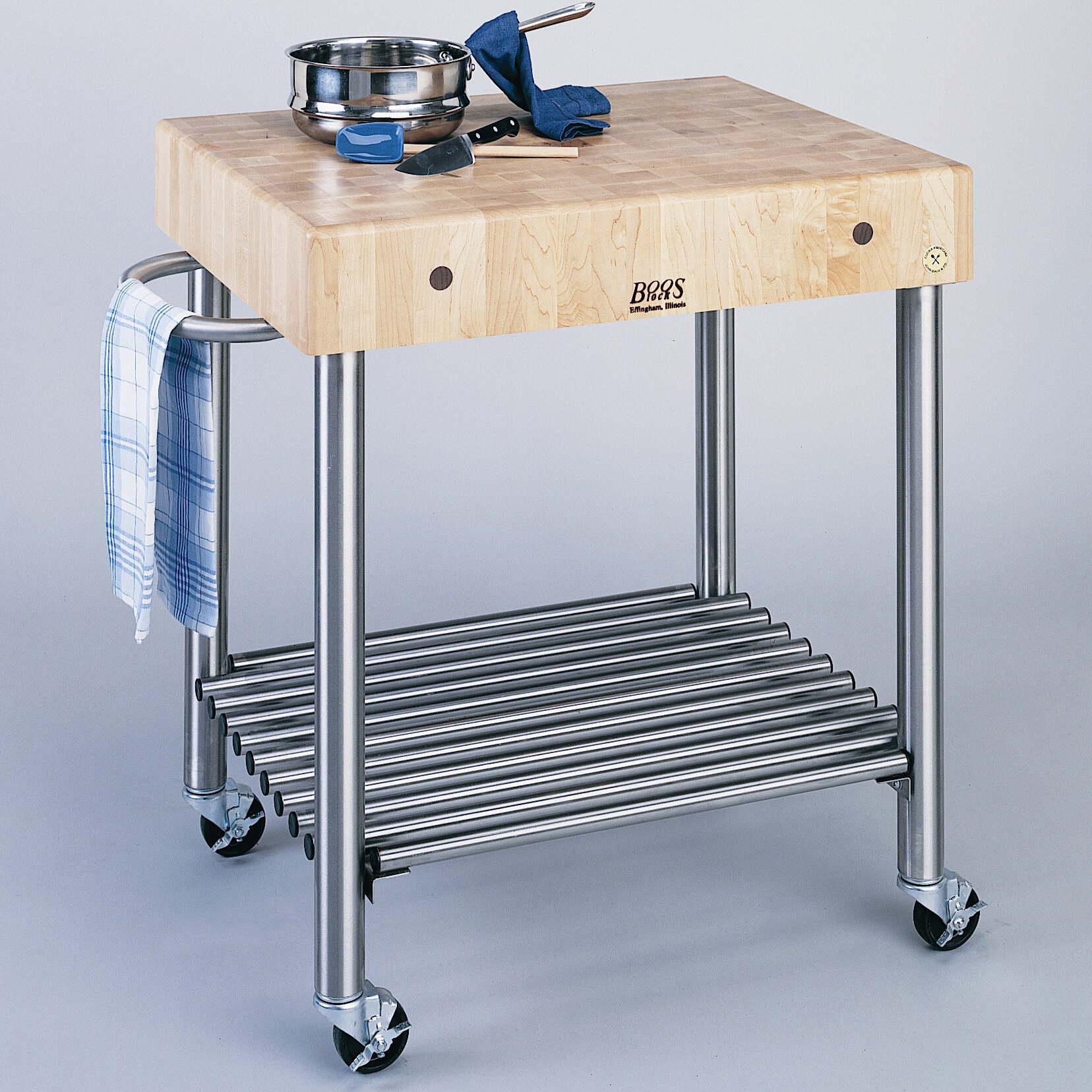 Kitchen Island With Cutting Board Top - Foter