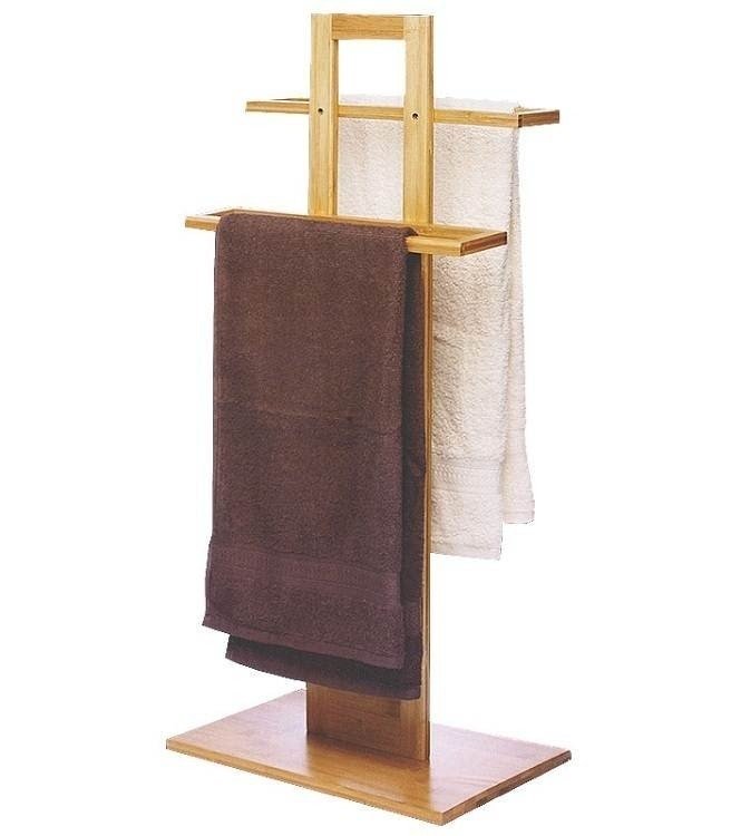 Wooden towel stand