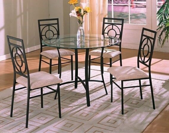 Rod iron table online set