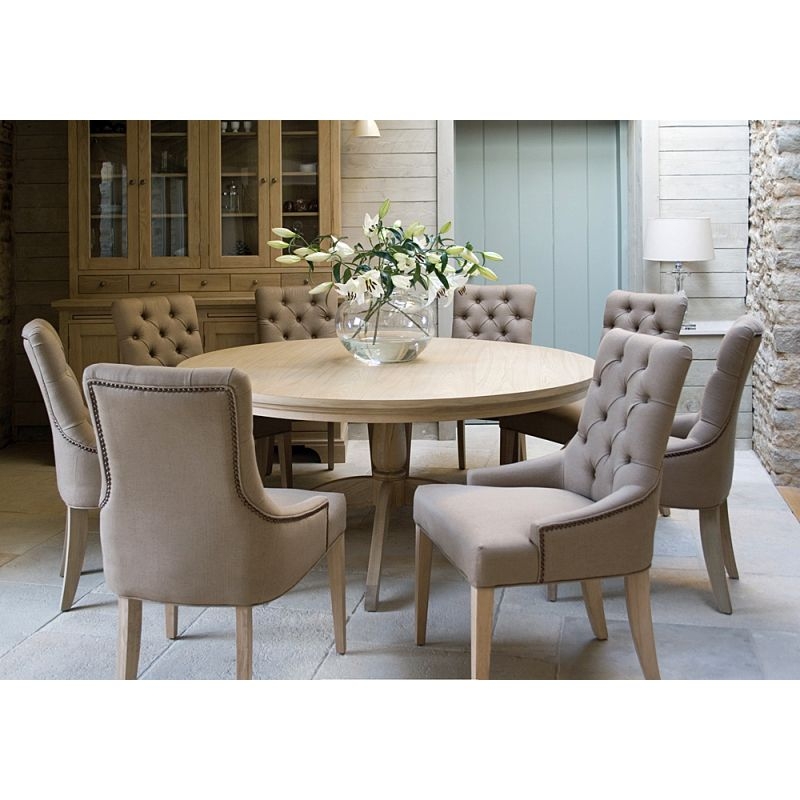 large round 8 seater dining table