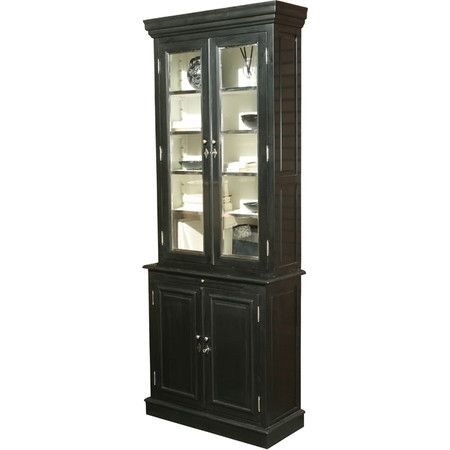 Classics ltd chrome cabinet black and chrome trimmed narrow cabinet