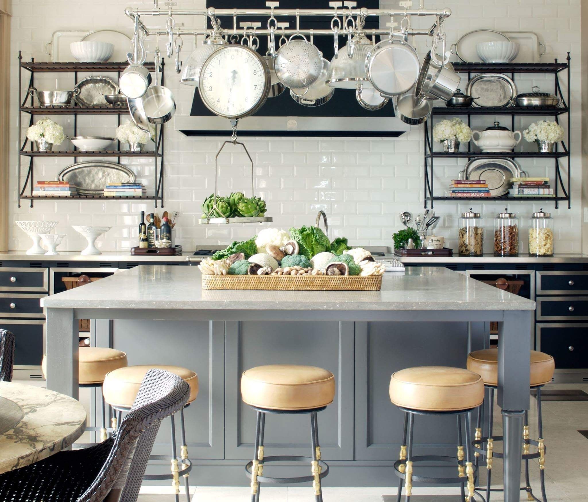 Kitchen Island Pot Rack 