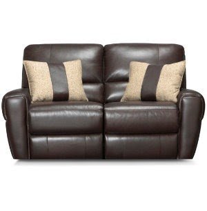 Leather reclining loveseat 3