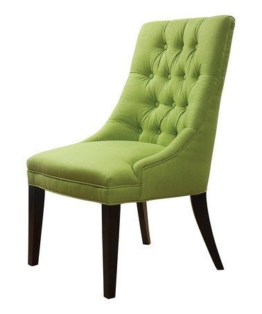 Bright green accent online chair