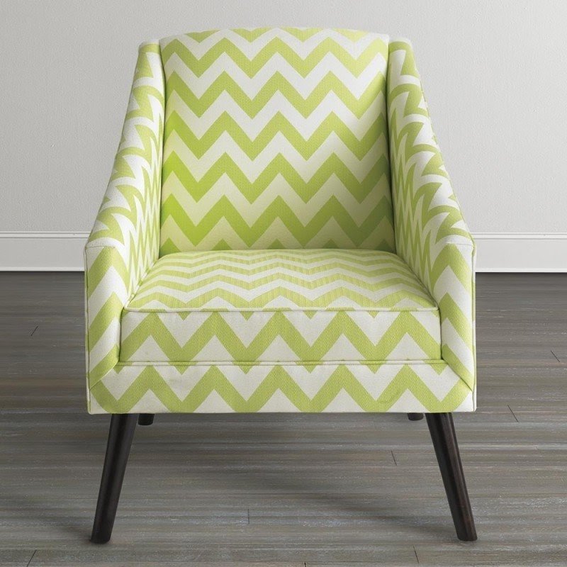 Lime green accent chair