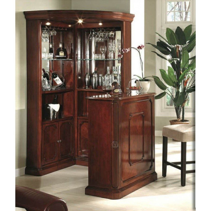 Mnl yorkshire classical corner bar set with bar stand