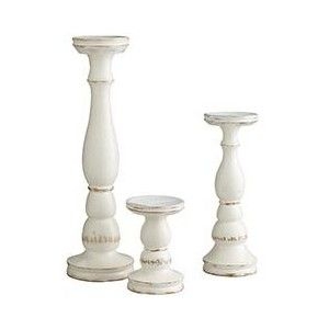 white candle stand