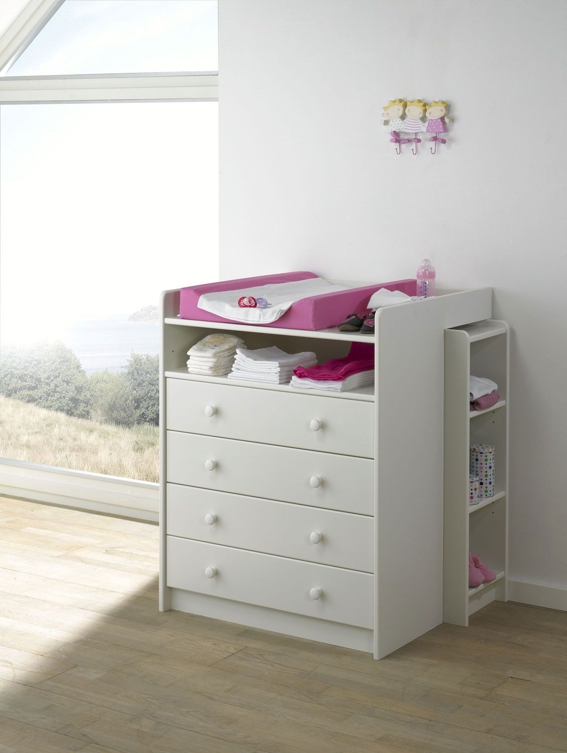 Steens for kids white 4 drawer baby changing unit chest