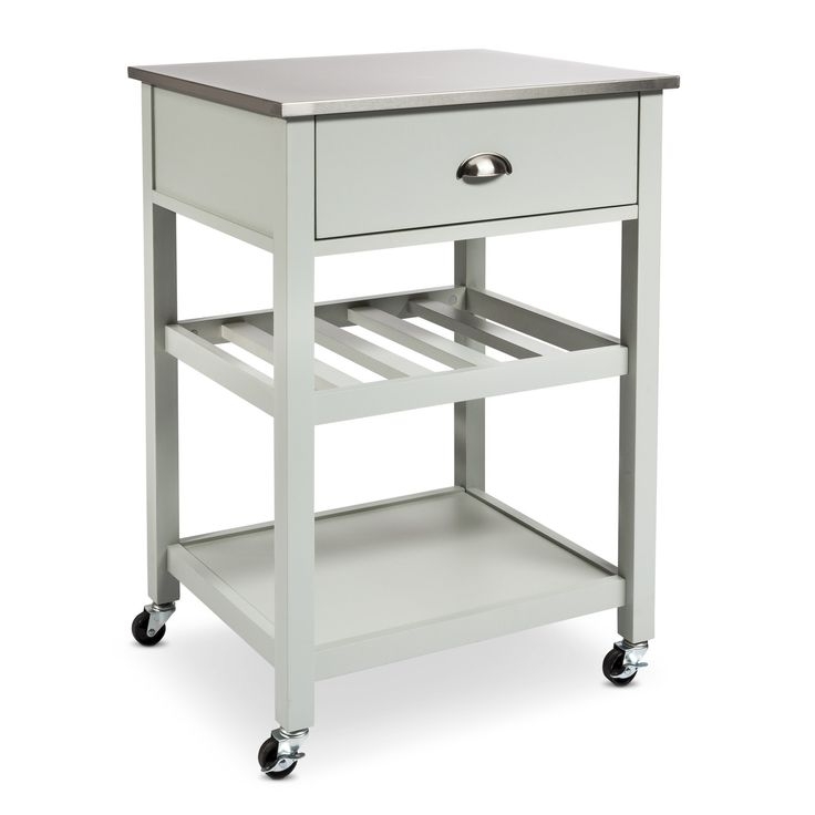Threshold tm stainless steel top kitchen cart product details page