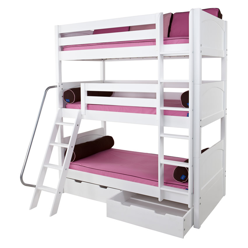 Triple loft bunk bed