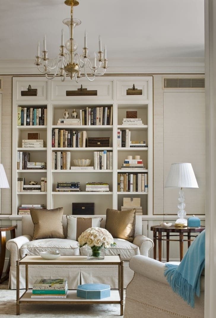 Attractive book shelf living room