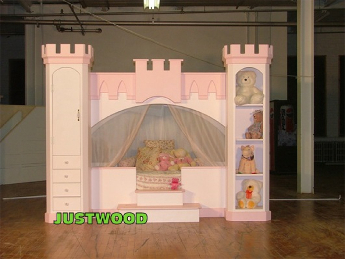 castle bed for little girl