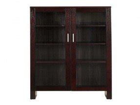 Dvd cabinet with doors with dark brown colour