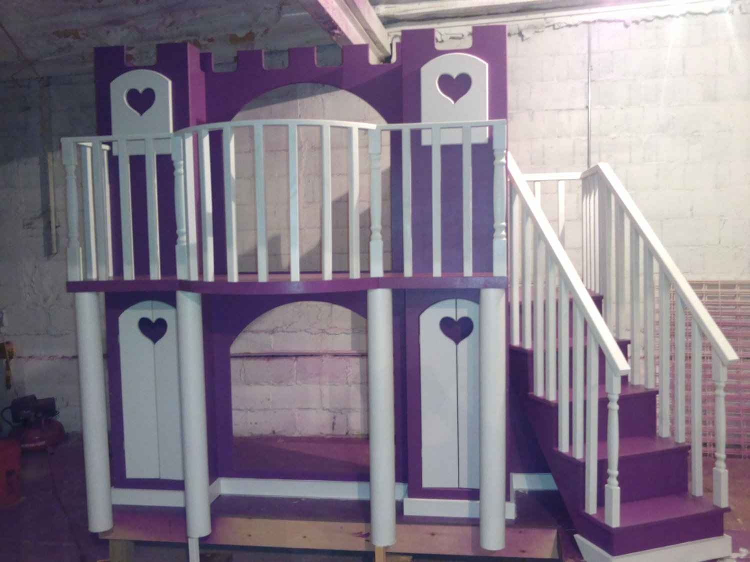 girls castle bunk bed