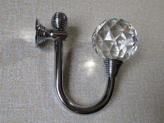 Feather, Coat Hook, with crystal