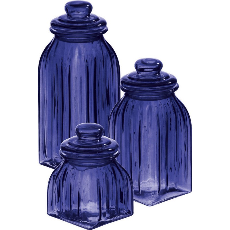 Colored Glass Kitchen Canisters - Foter