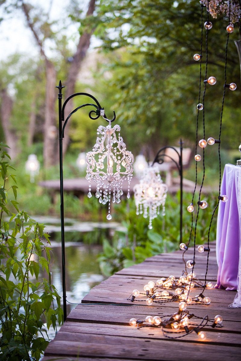 garden chandelier