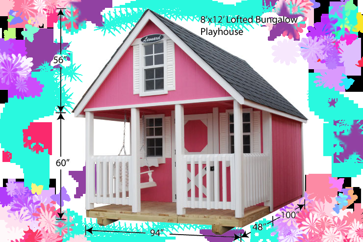 girls backyard playhouse