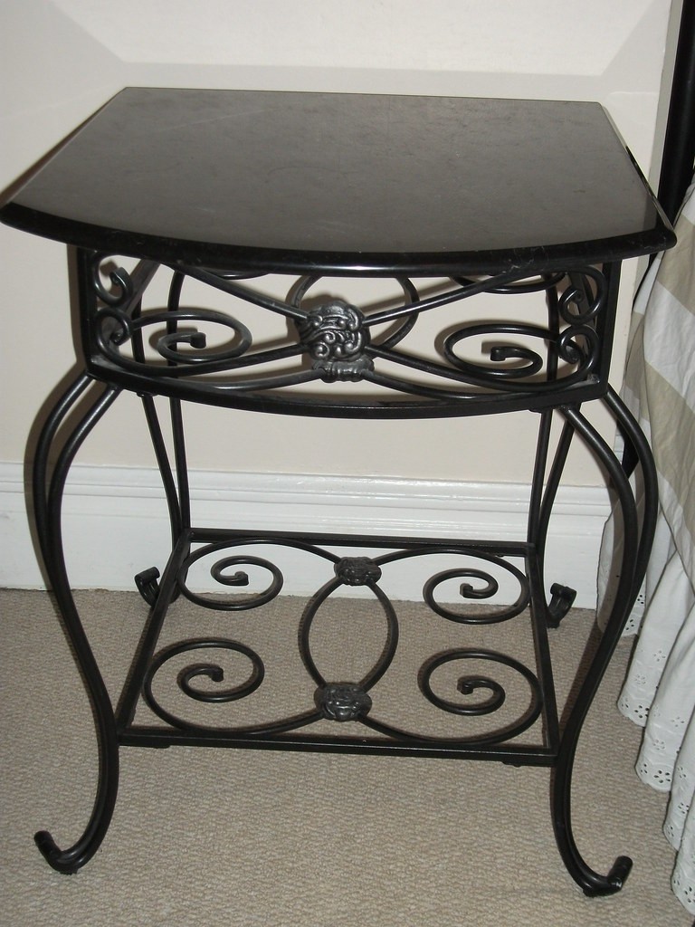 Wrought iron bedside table 5