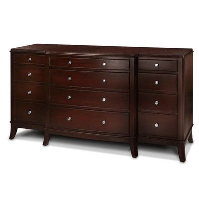 Cresent furniture moderne 12 drawer dresser moderne collection is