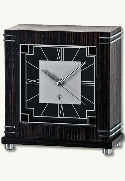 Fairfax contemporary mantel clockclock black finish with quality