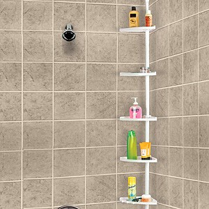 Unique Bargains Plastic Bathroom Wall Corner Suction Cup Triangle Storage Shelves  Rack Green - Bed Bath & Beyond - 18116834