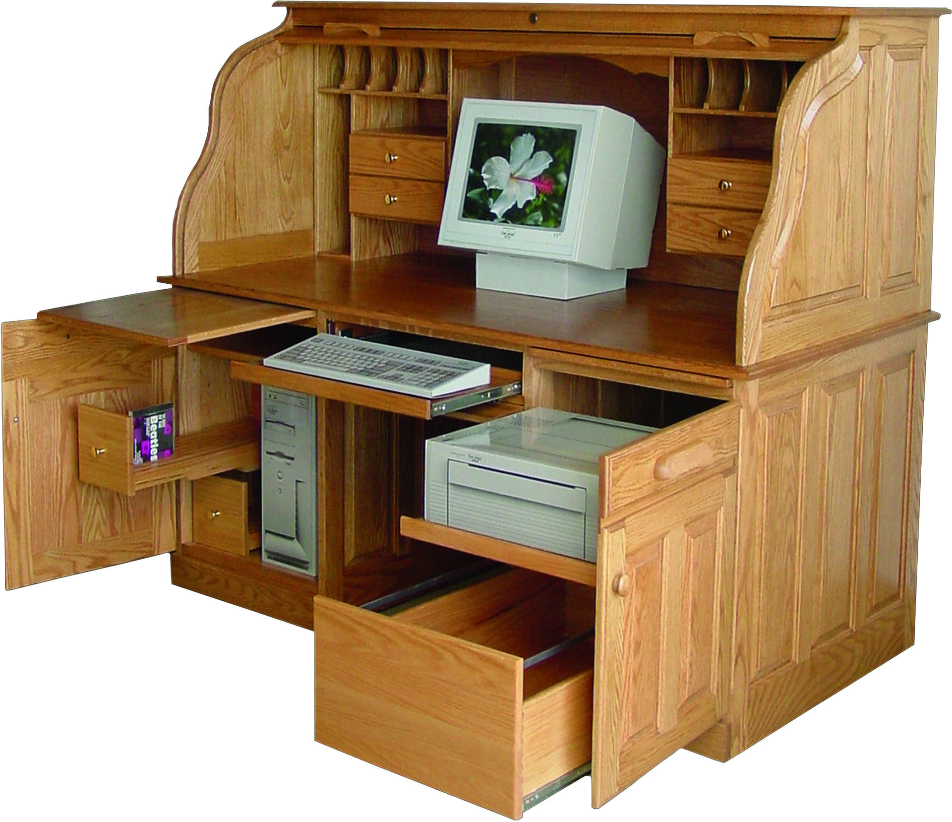 Modern Roll Top Desk - Foter