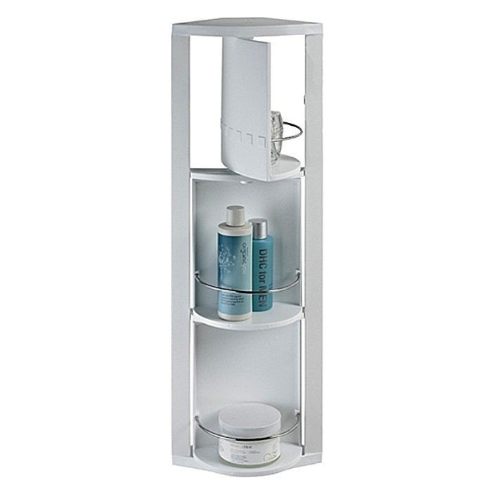 Showerdrape quebec white rotating corner cabinet 27 00 ray