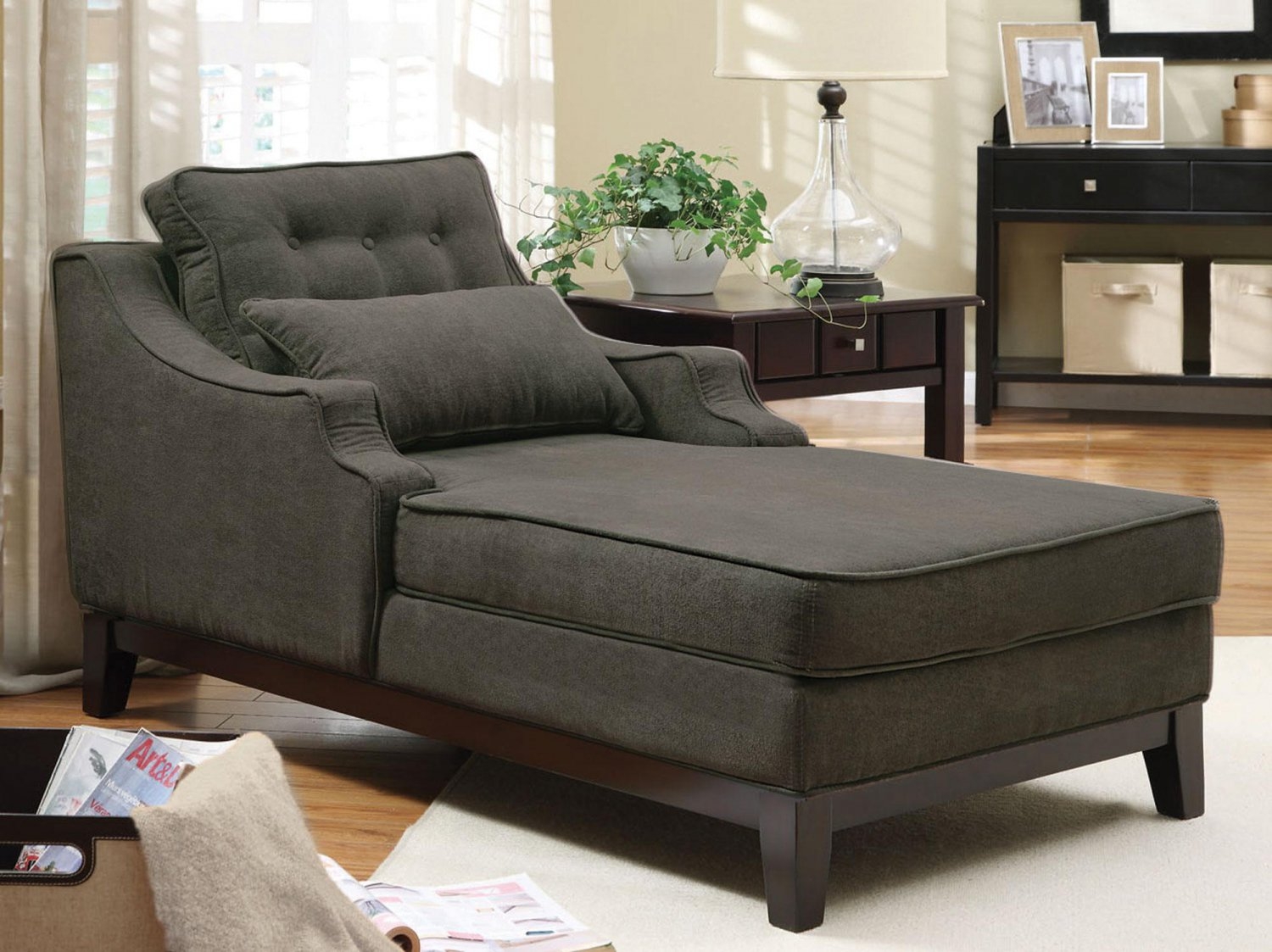 Gray chaise lounge 4