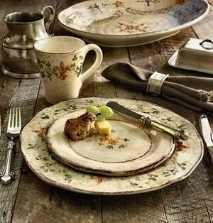 Rustic dinner online plate