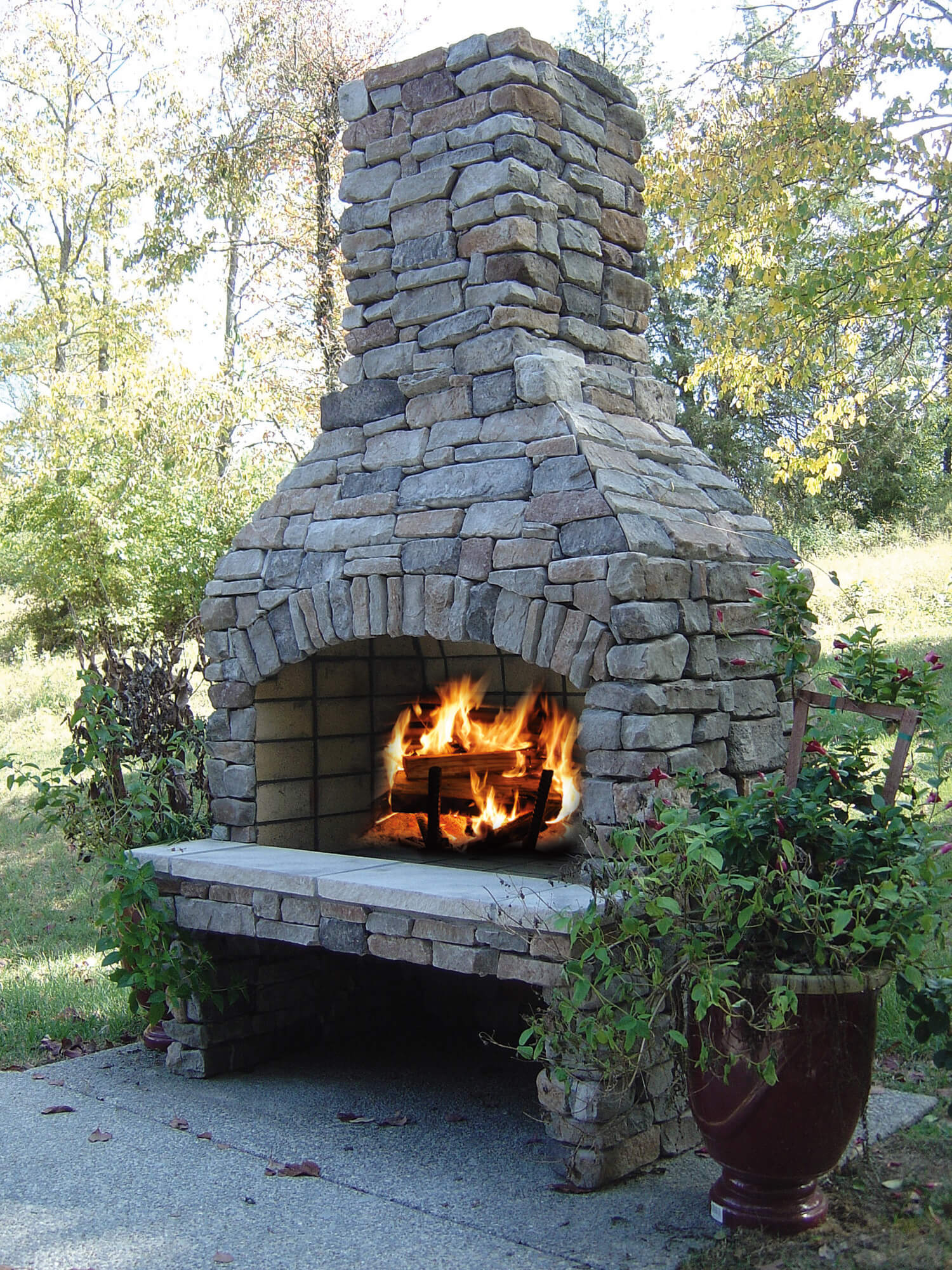 Outdoor Wood Burning Fireplaces Ideas On Foter