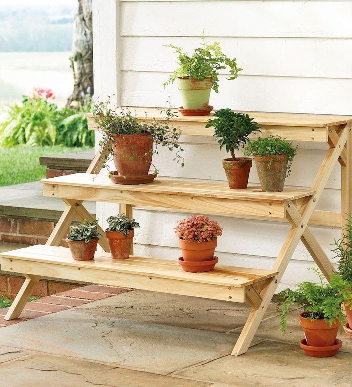 Wood plant stands 27