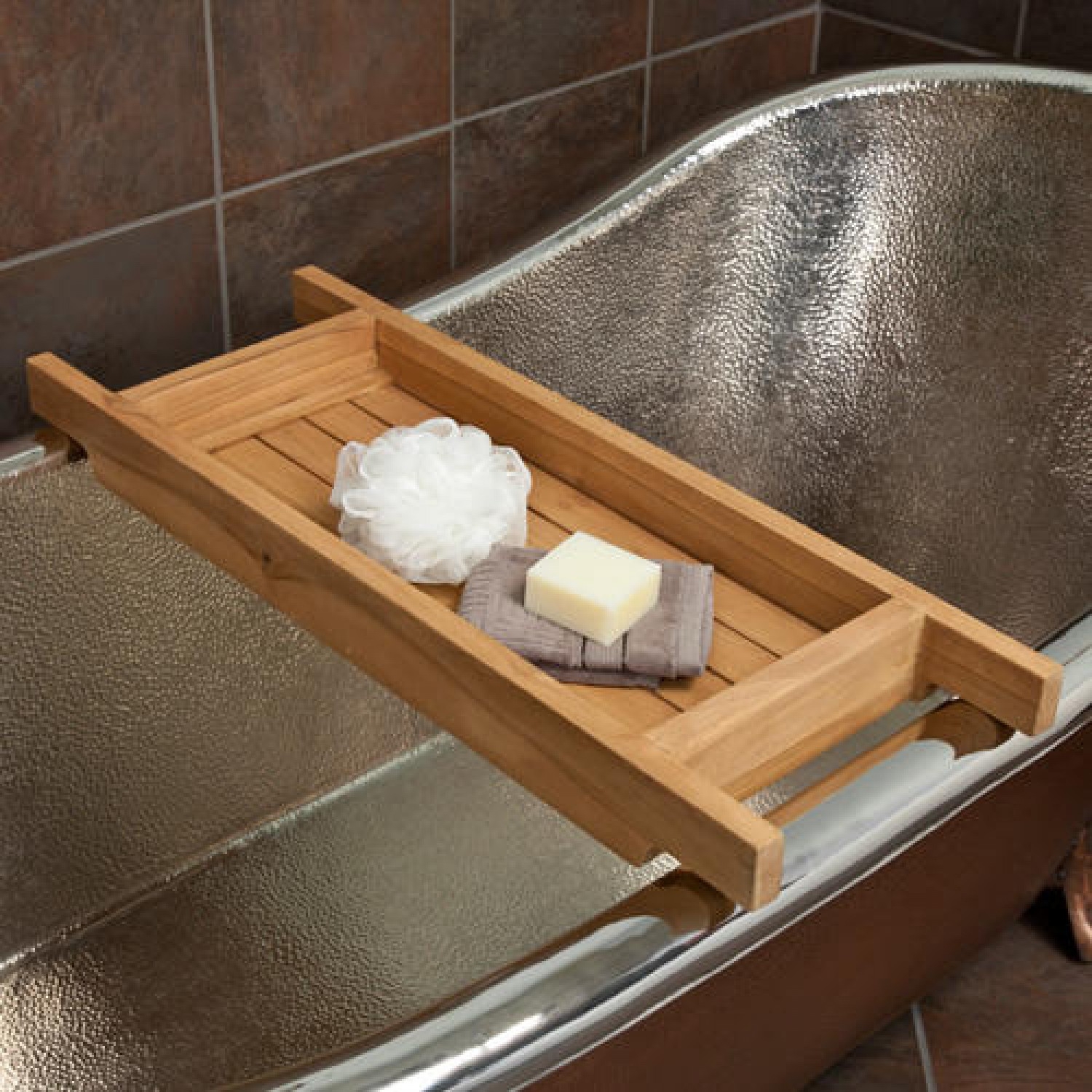 Clawfoot Tub Caddy - Foter  Clawfoot tub shower, Clawfoot tub storage, Clawfoot  tub bathroom