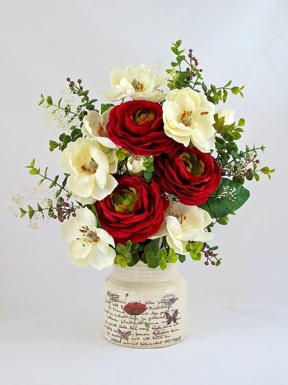 Artificial floral arrangements centerpieces 17
