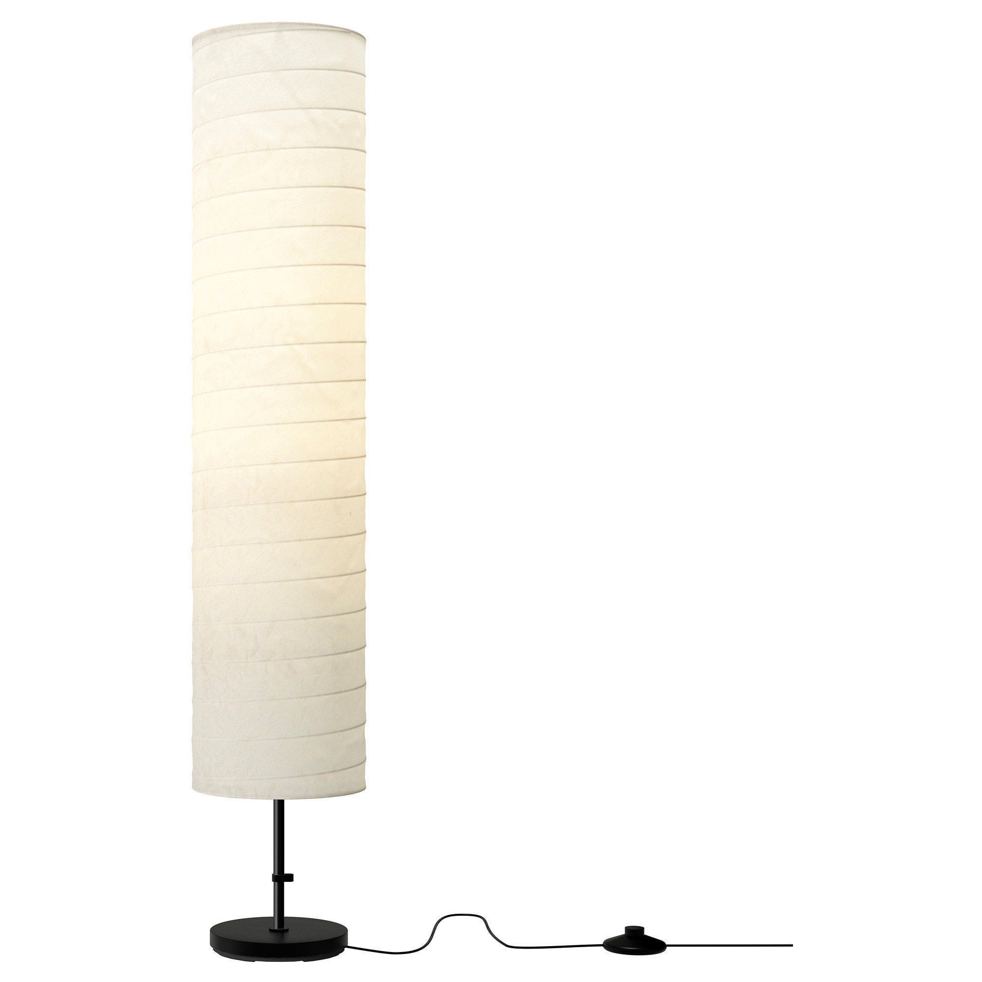 Best New Ikea Holmo Floor Lamp Light White Rice Paper Shade Modern Contemporary