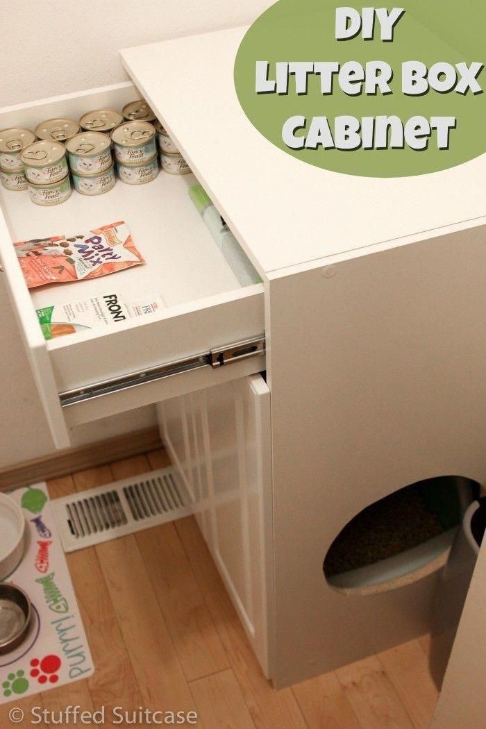 hidden litter box furniture