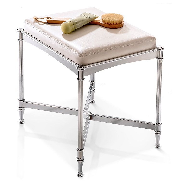 Leather vanity stool 3