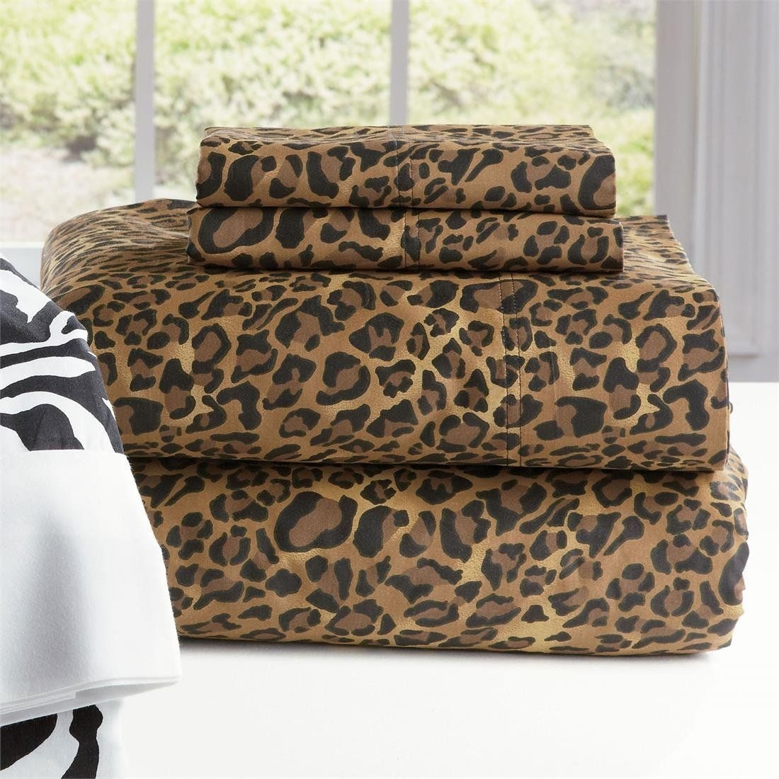 leopard print cot sheets