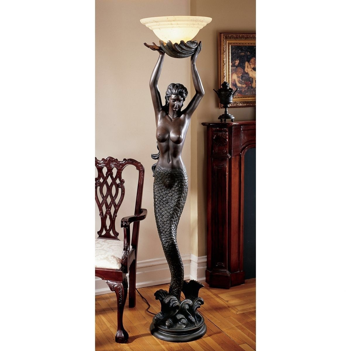 Art deco 2024 mermaid lamp