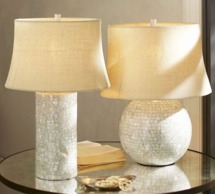 Mother pearl table lamp