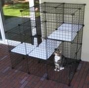 Outdoor cat enclosure kits