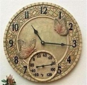 b and m outdoor clock