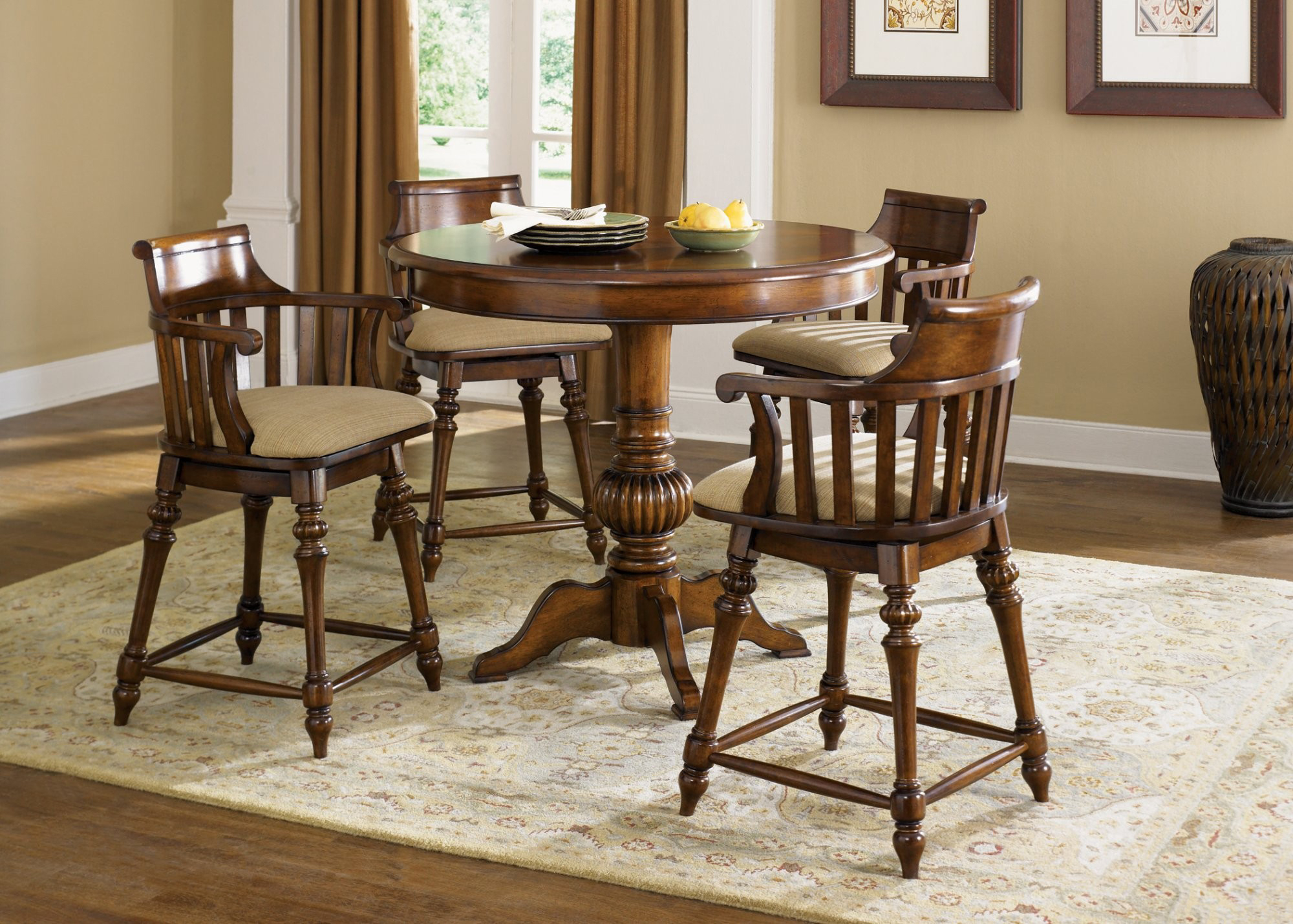 Round pub discount style dining table